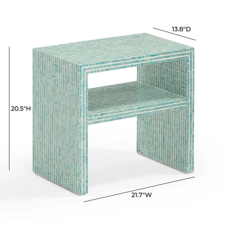 Derry Capiz Shell Nightstand by TOV Furniture at Eve Furniture