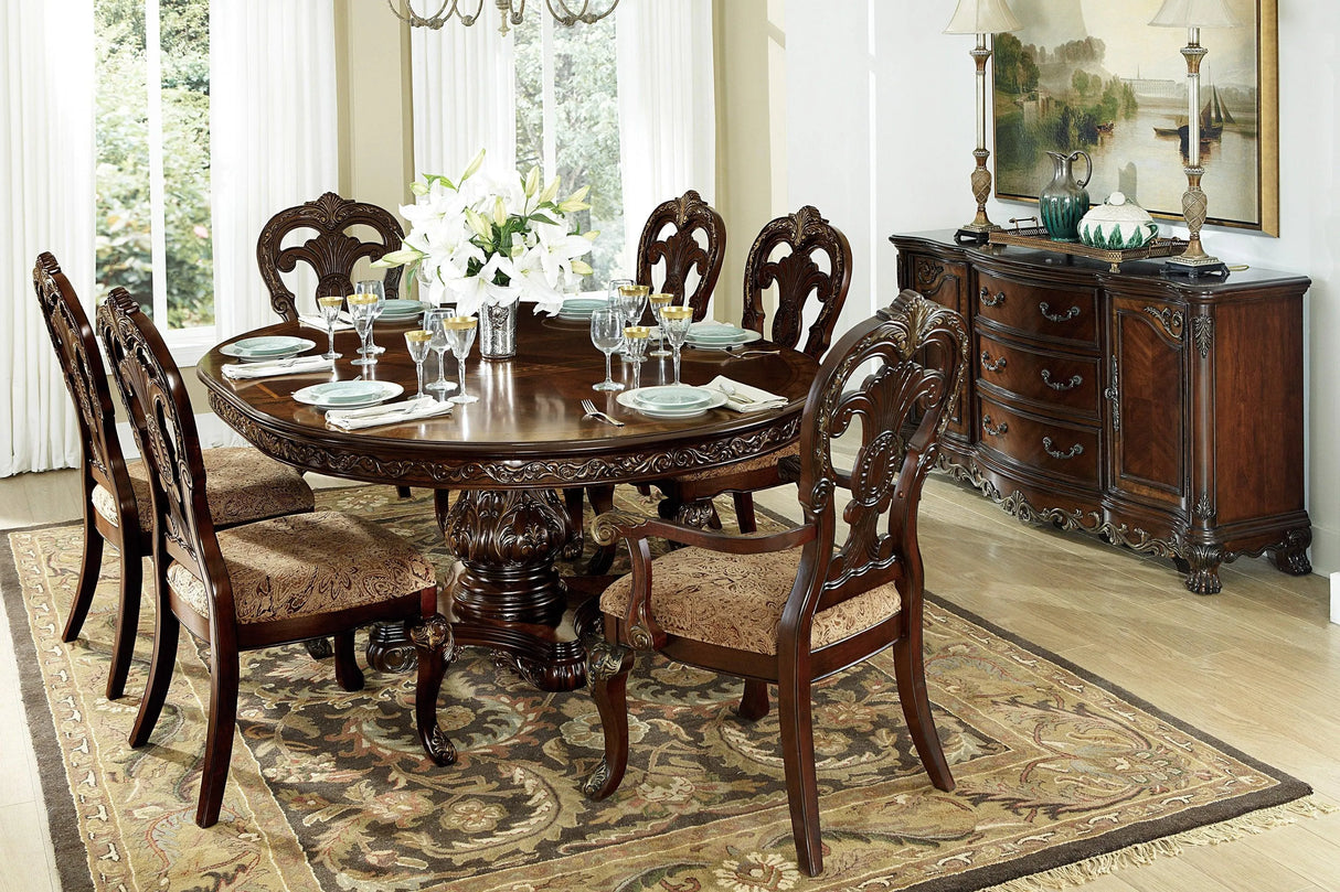 Deryn Park Cherry Arm Chair, Set of 2 by Homelegance at Eve Furniture
