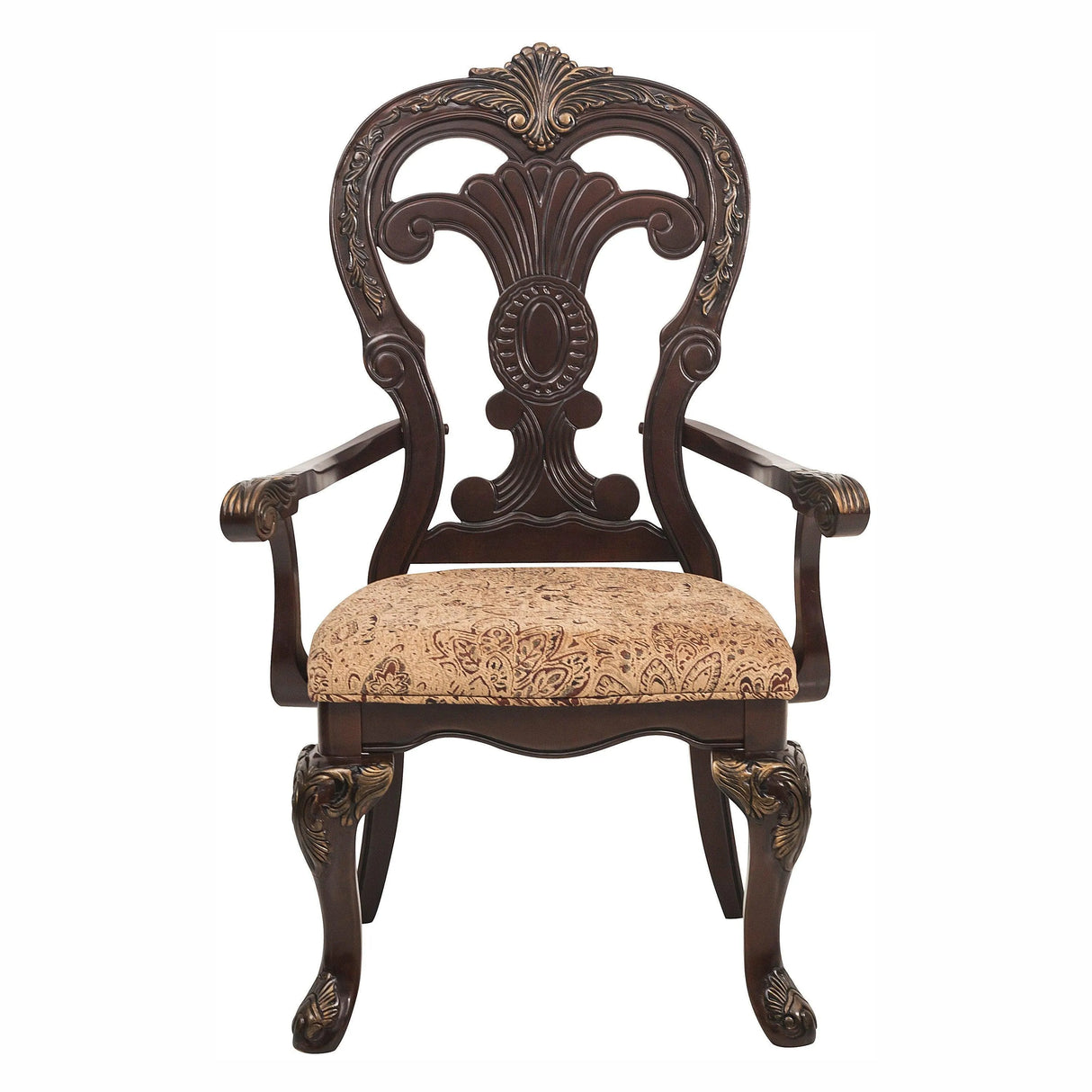 Deryn Park Cherry Arm Chair, Set of 2 by Homelegance at Eve Furniture