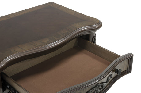 Deryn Park Cherry California King Sleigh Bed by Homelegance at Eve Furniture