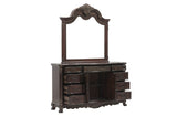 Deryn Park Cherry California King Sleigh Bed by Homelegance at Eve Furniture