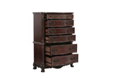 Deryn Park Cherry California King Sleigh Bed by Homelegance at Eve Furniture