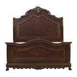 Deryn Park Cherry California King Sleigh Bed by Homelegance at Eve Furniture