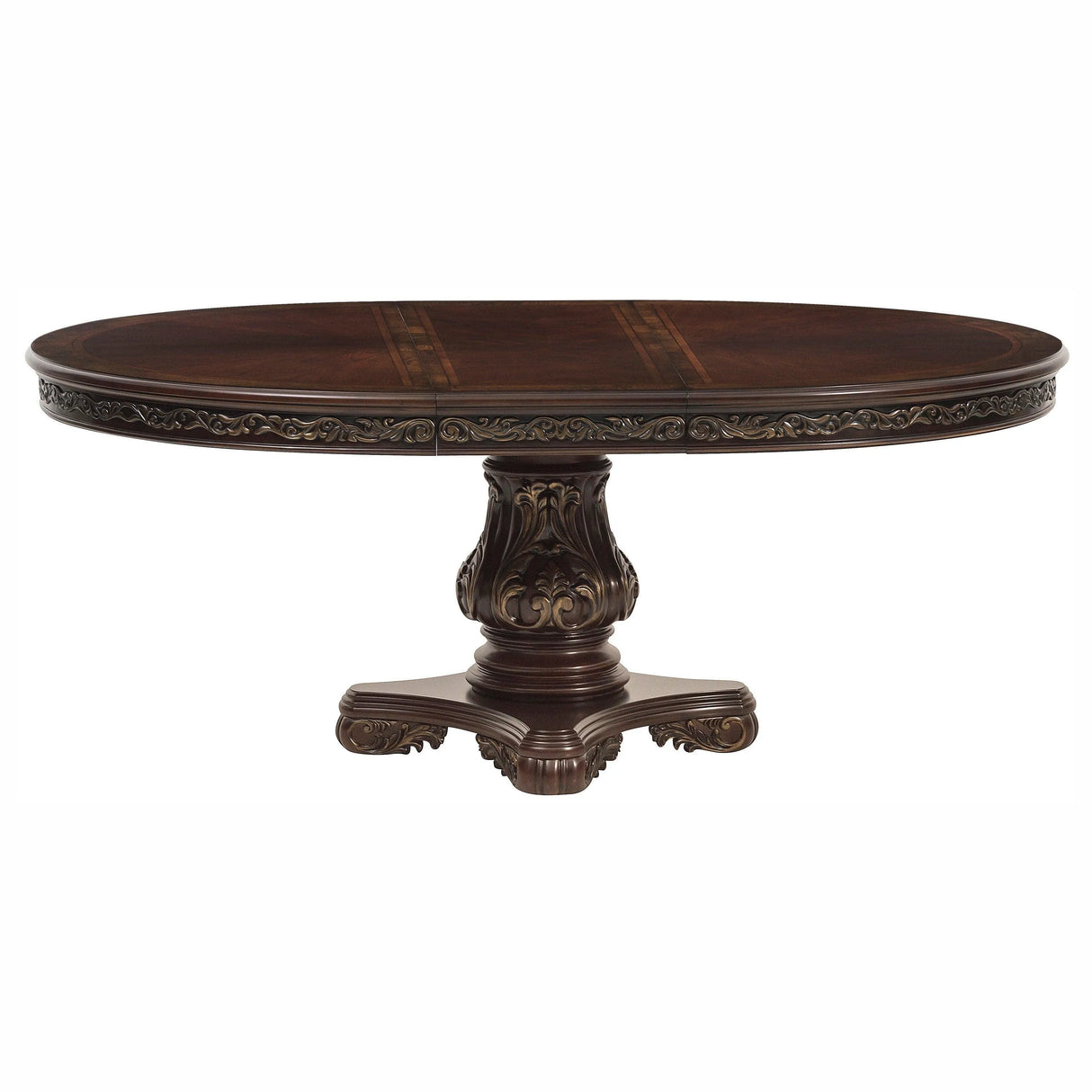 Deryn Park Cherry Extendable Round/Oval Dining Set by Homelegance at Eve Furniture