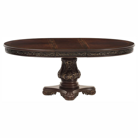 Deryn Park Cherry Extendable Round/Oval Dining Set by Homelegance at Eve Furniture