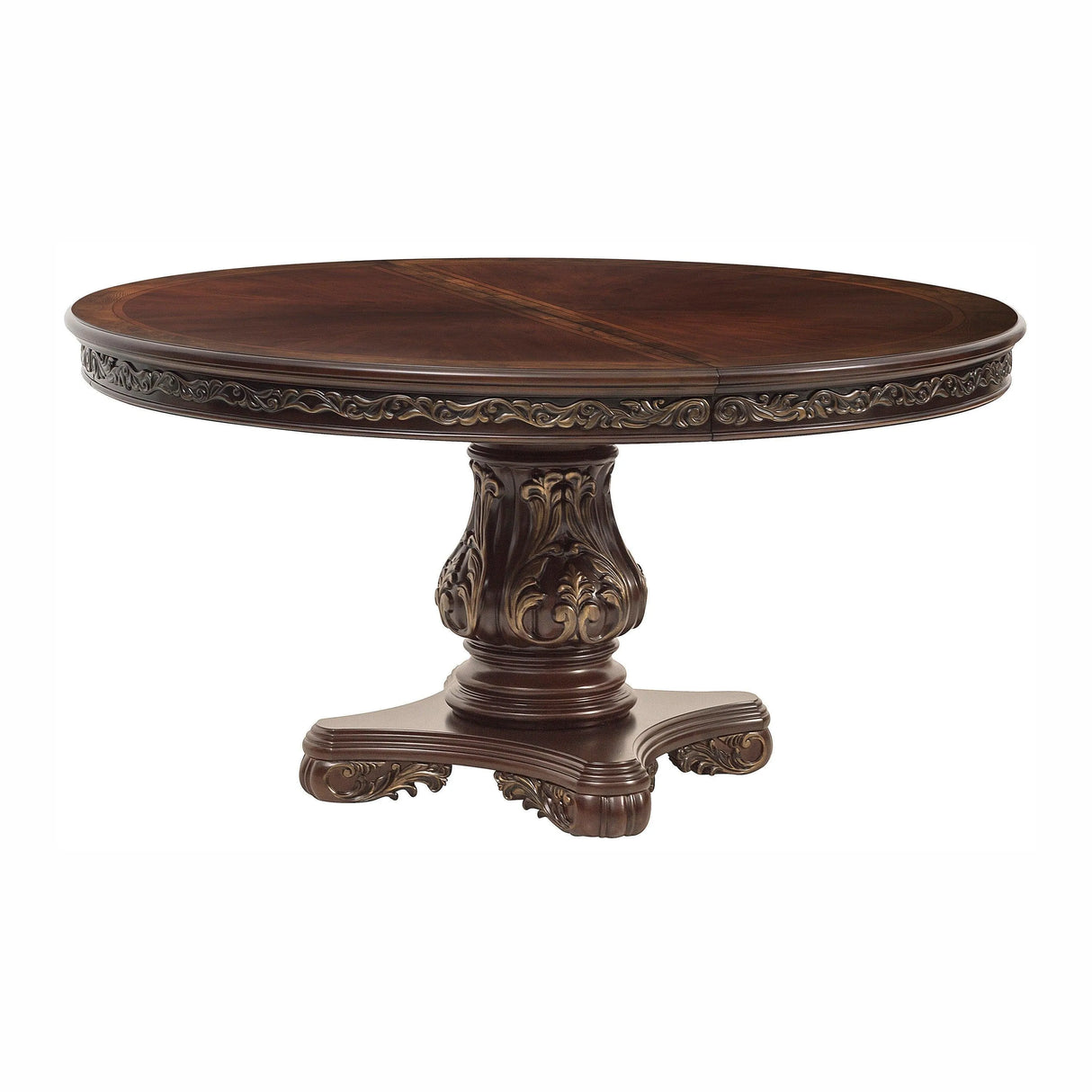 Deryn Park Cherry Extendable Round/Oval Dining Set by Homelegance at Eve Furniture