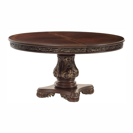 Deryn Park Cherry Extendable Round/Oval Dining Set by Homelegance at Eve Furniture