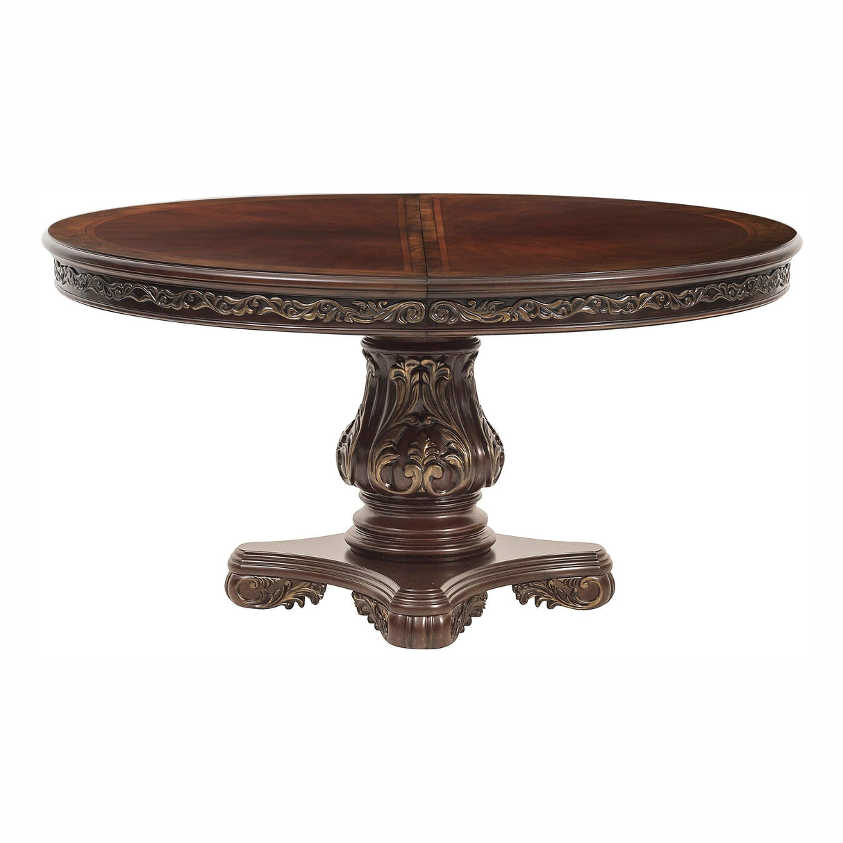 Deryn Park Cherry Extendable Round/Oval Dining Set by Homelegance at Eve Furniture