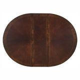 Deryn Park Cherry Extendable Round/Oval Dining Table by Homelegance at Eve Furniture