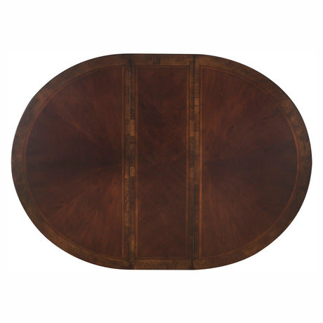 Deryn Park Cherry Extendable Round/Oval Dining Table by Homelegance at Eve Furniture