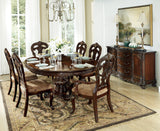 Deryn Park Cherry Extendable Round/Oval Dining Table by Homelegance at Eve Furniture