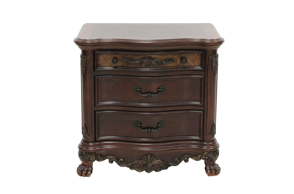 Deryn Park Cherry Nightstand by Homelegance at Eve Furniture