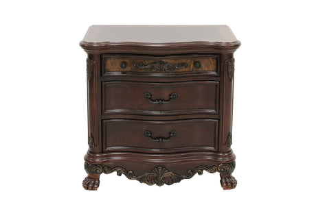 Deryn Park Cherry Nightstand by Homelegance at Eve Furniture