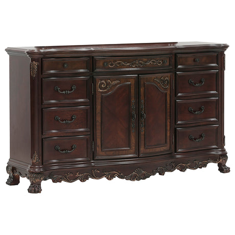 Deryn Park Cherry Poster Bedroom Set by Homelegance at Eve Furniture