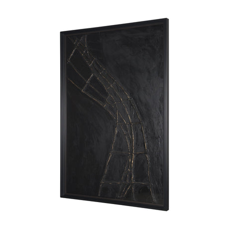 Descent I by Studio M a handmade Original Framed 3D Textured Artwork under Glass by Mercana at Eve Furniture