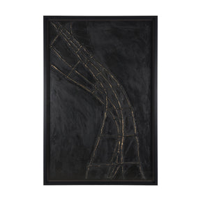 Descent I by Studio M a handmade Original Framed 3D Textured Artwork under Glass by Mercana at Eve Furniture