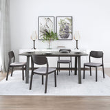 Desdamona Dining Chair Gray & Black by Zuomod at Eve Furniture