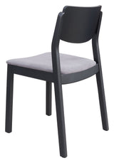 Desdamona Dining Chair Gray & Black by Zuomod at Eve Furniture
