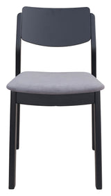 Desdamona Dining Chair Gray & Black by Zuomod at Eve Furniture