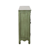 Deserie Antique Green 3-Door Accent Cabinet