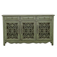 Deserie Antique Green 3-Door Accent Cabinet by Coaster at Eve Furniture