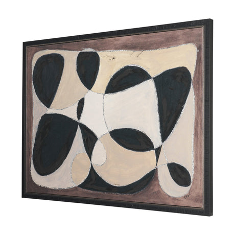 Desert Currents by Cristina Bartl Villa Hand-Embellished Textured Framed Canvas Artwork by Mercana at Eve Furniture