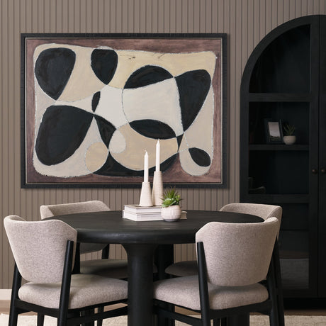 Desert Currents by Cristina Bartl Villa Hand-Embellished Textured Framed Canvas Artwork by Mercana at Eve Furniture