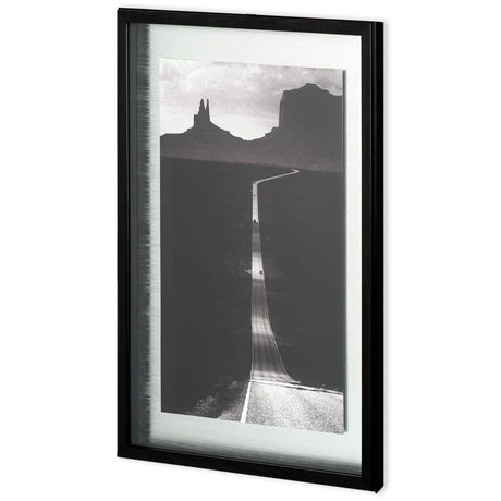 Desert Highway by Hakan Strand a Hand Embellished Textured Framed Art Photograph Matted under Glass by Mercana at Eve Furniture