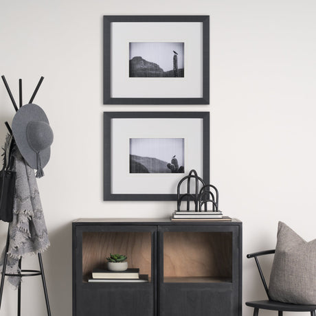 Desert Hunter by Nathan Larson a Hand Embelished Textured Framed Photo Art Print Matted under Glass by Mercana at Eve Furniture