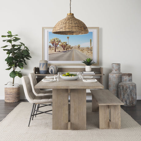 Desert Road by Irene Suchocki a Hand Embellished Textured Framed Art Photograph Matted under Glass by Mercana at Eve Furniture