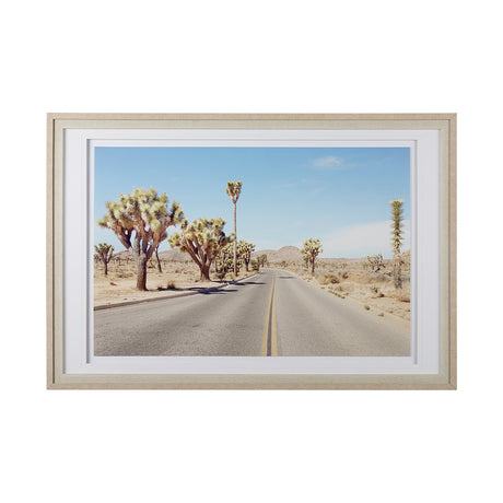 Desert Road by Irene Suchocki a Hand Embellished Textured Framed Art Photograph Matted under Glass by Mercana at Eve Furniture