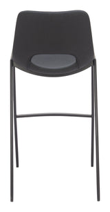 Desi Armless Barstool Black by Zuomod at Eve Furniture