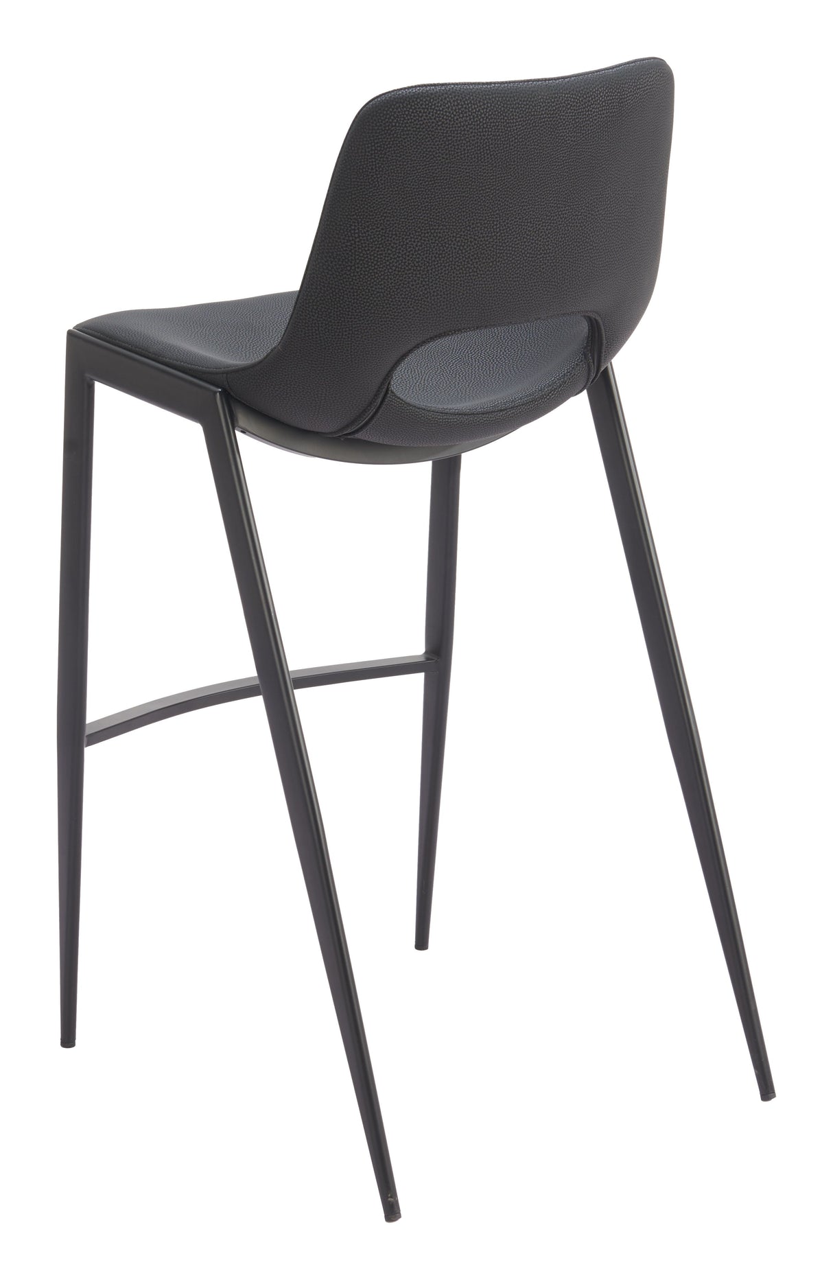 Desi Armless Barstool Black by Zuomod at Eve Furniture