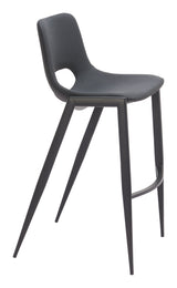Desi Armless Barstool Black by Zuomod at Eve Furniture