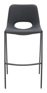 Desi Armless Barstool Black by Zuomod at Eve Furniture