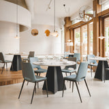 Desi Azure Gray Armless Dining Chair (Set of 2) by Zuomod at Eve Furniture