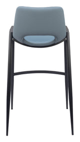 Desi Azure Gray Barstool (Set of 2) by Zuomod at Eve Furniture