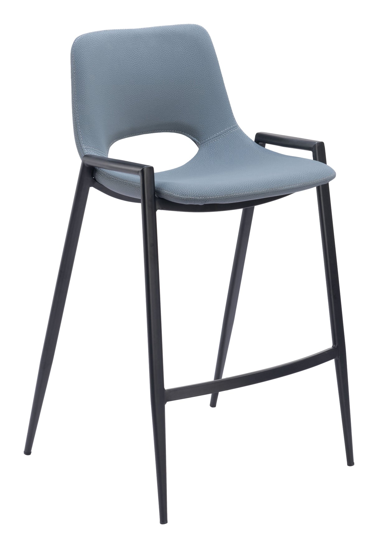 Desi Azure Gray Counter Stool (Set of 2) by Zuomod at Eve Furniture
