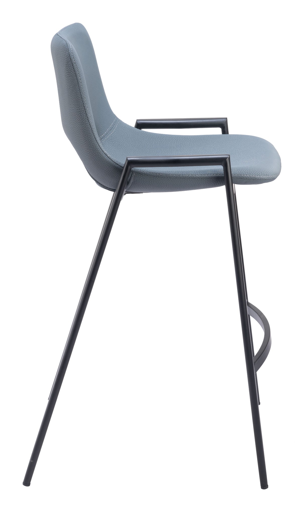 Desi Azure Gray Counter Stool (Set of 2) by Zuomod at Eve Furniture