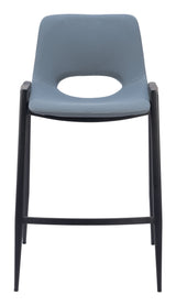 Desi Azure Gray Counter Stool (Set of 2) by Zuomod at Eve Furniture