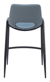 Desi Azure Gray Counter Stool (Set of 2) by Zuomod at Eve Furniture