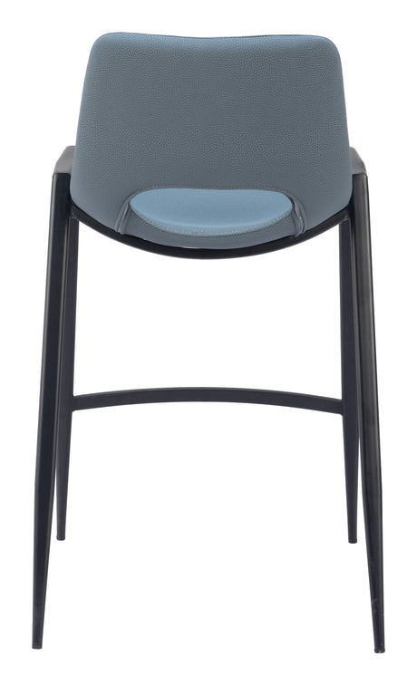 Desi Azure Gray Counter Stool (Set of 2) by Zuomod at Eve Furniture