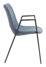 Desi Azure Gray Dining Chair (Set of 2) by Zuomod at Eve Furniture