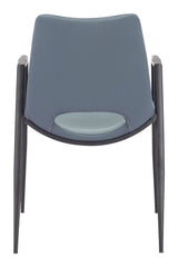 Desi Azure Gray Dining Chair (Set of 2) by Zuomod at Eve Furniture