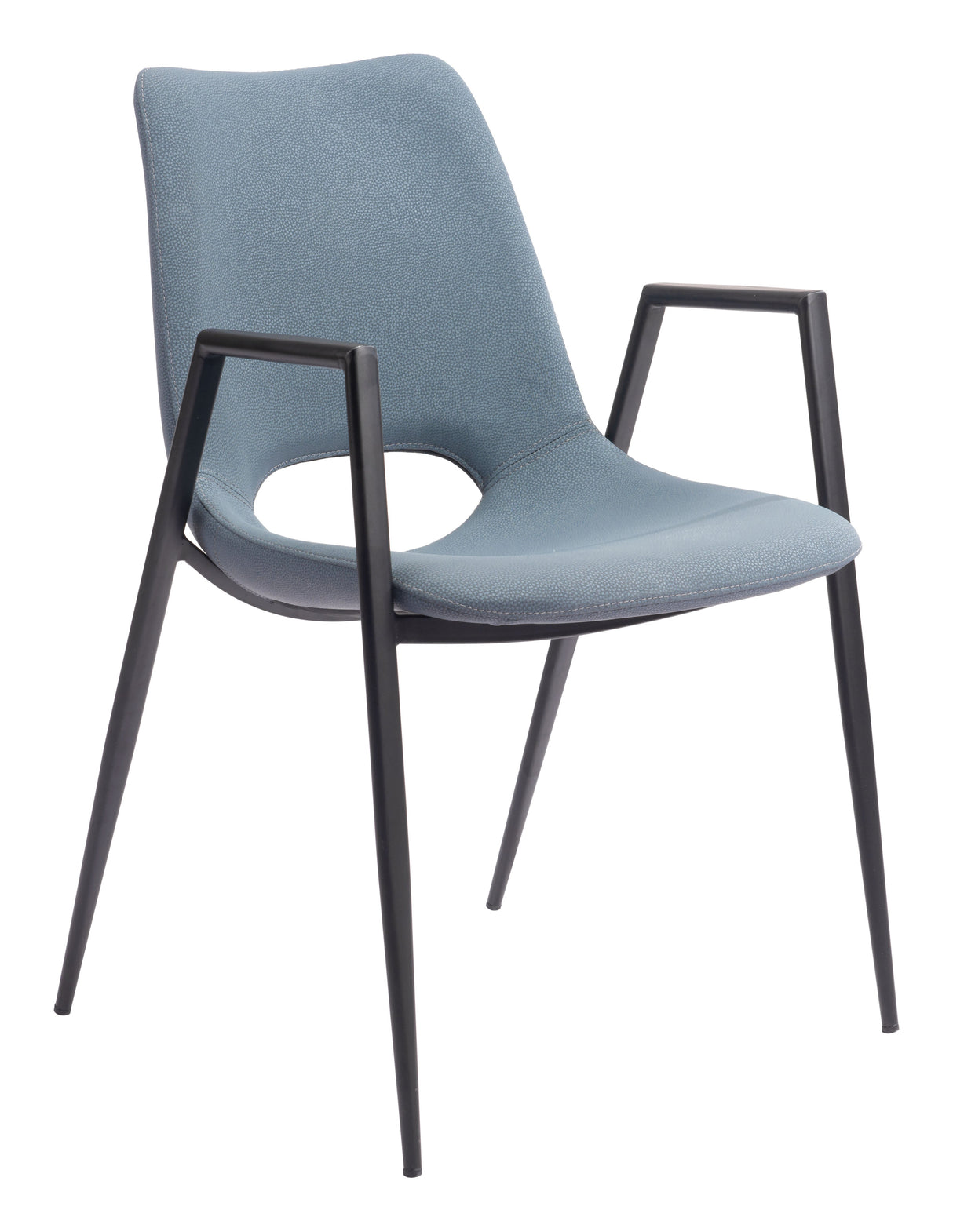 Desi Azure Gray Dining Chair (Set of 2) by Zuomod at Eve Furniture