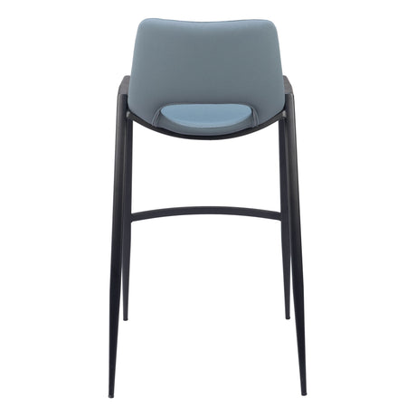 Desi Barstool Azure Gray by Zuomod at Eve Furniture