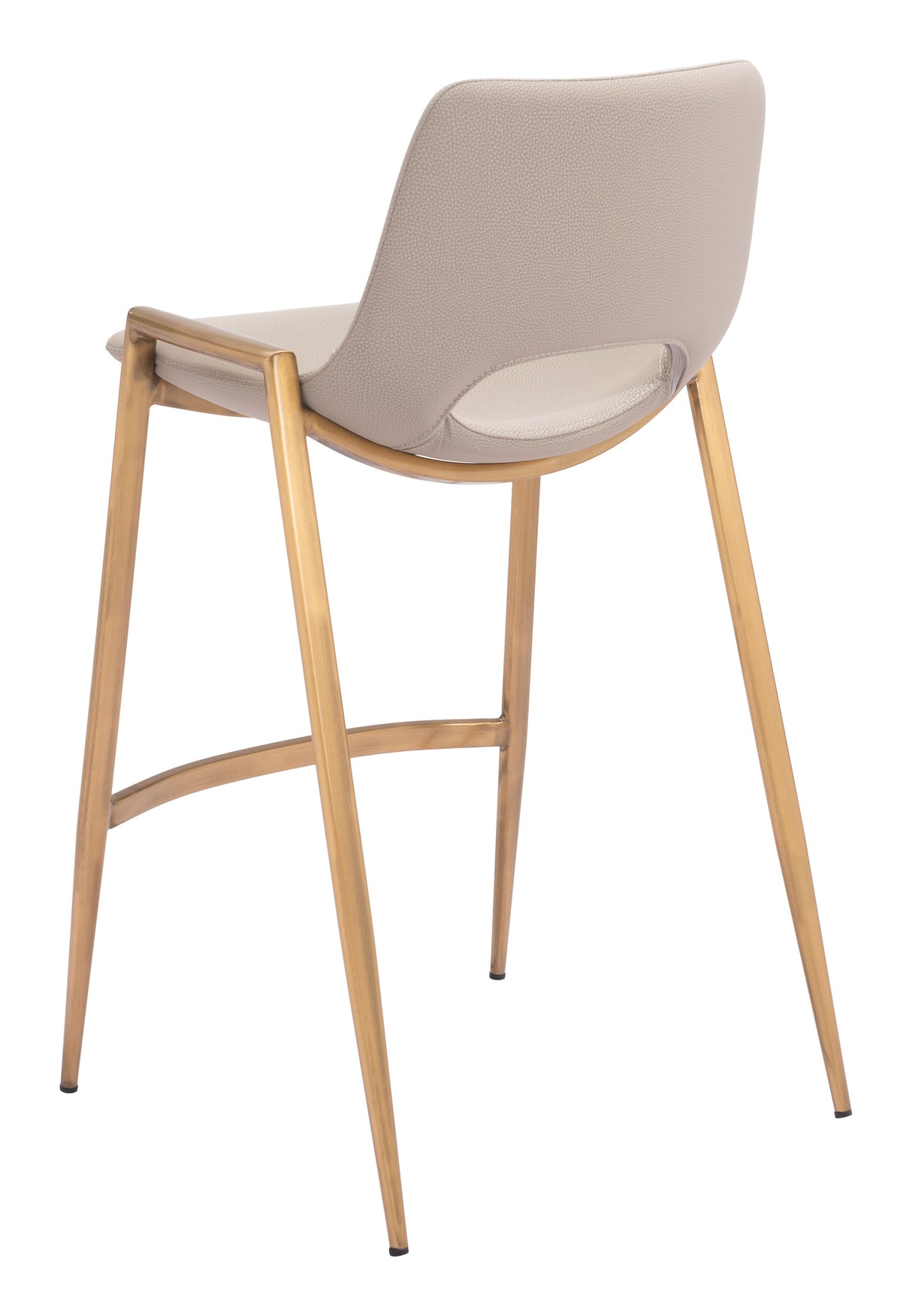 Desi Beige & Gold Counter Stool (Set of 2) by Zuomod at Eve Furniture
