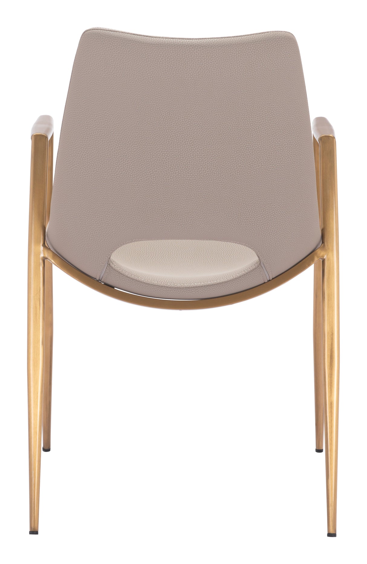 Desi Beige & Gold Dining Chair (Set of 2) by Zuomod at Eve Furniture