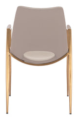 Desi Beige & Gold Dining Chair (Set of 2) by Zuomod at Eve Furniture