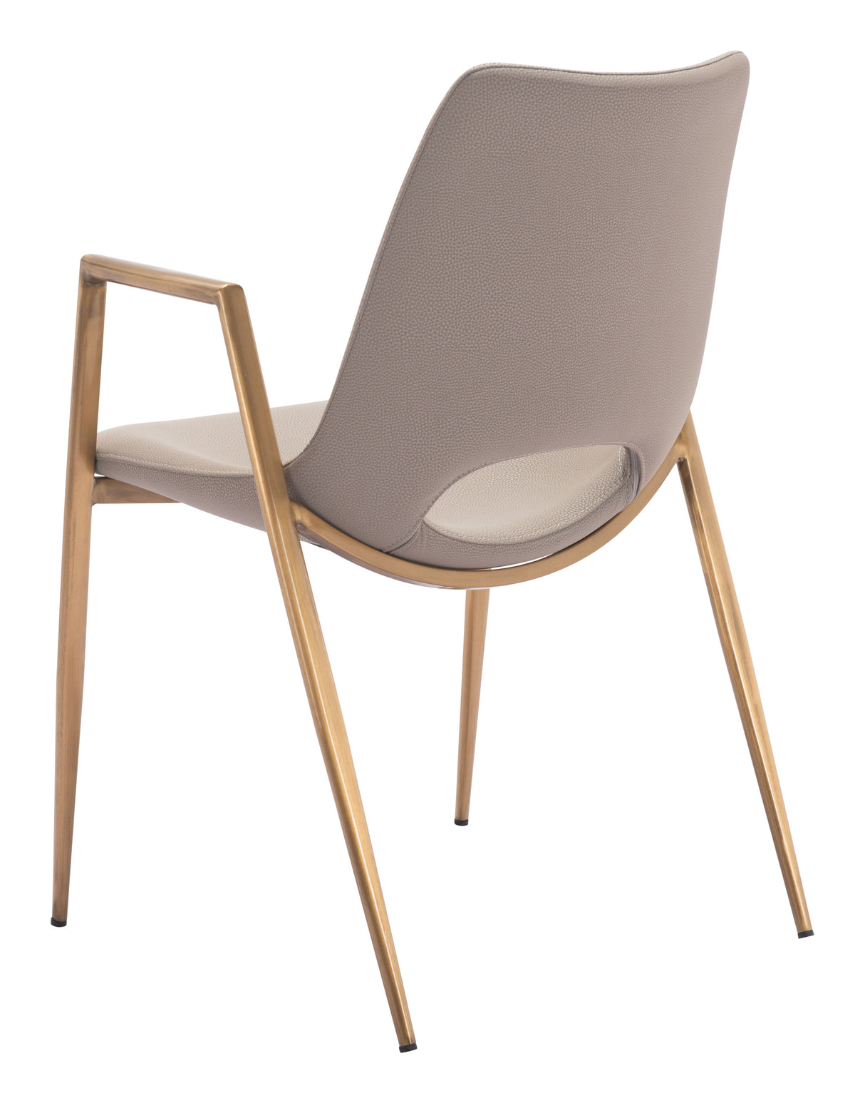 Desi Beige & Gold Dining Chair (Set of 2) by Zuomod at Eve Furniture
